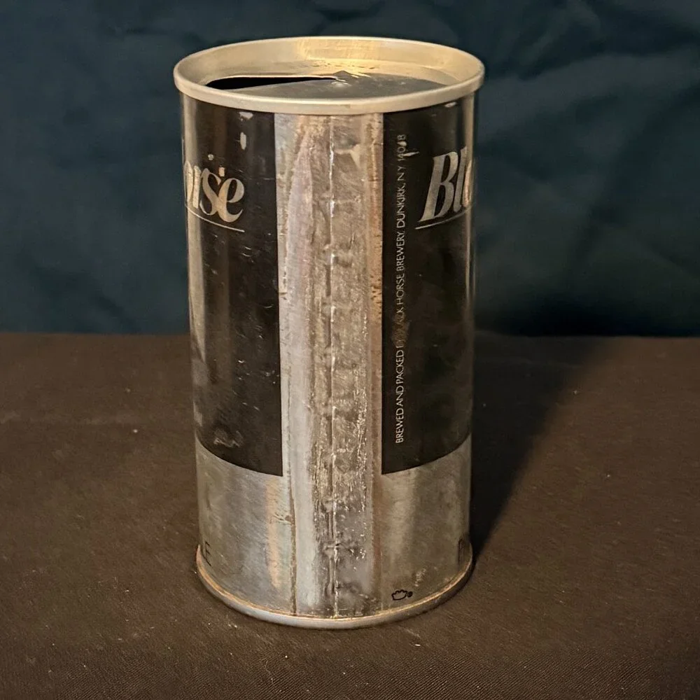 Black Horse Ale vintage beer can (black)